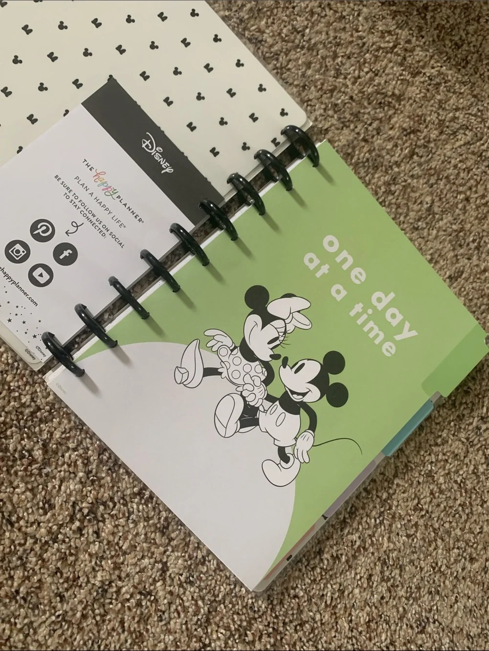 Disney Yellow Mickey & Minnie Guided Happy Journal by The Happy Planner